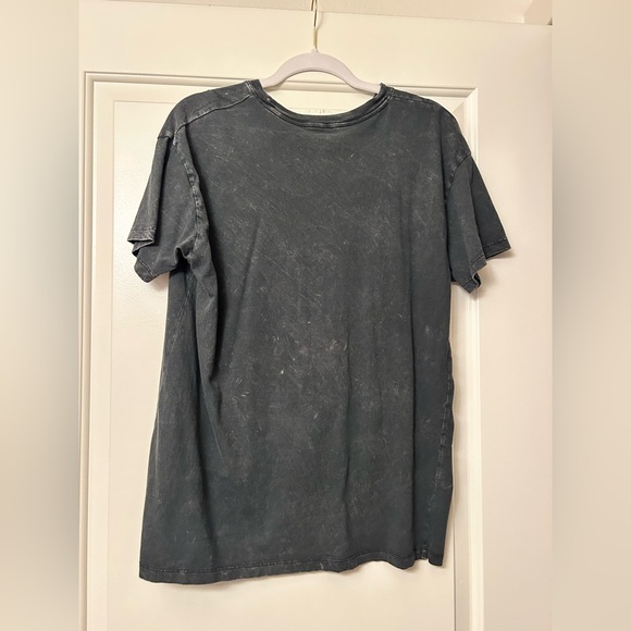 Hollister Black Graphic Tee with Pink and Green Accents - Picture 2 of 2